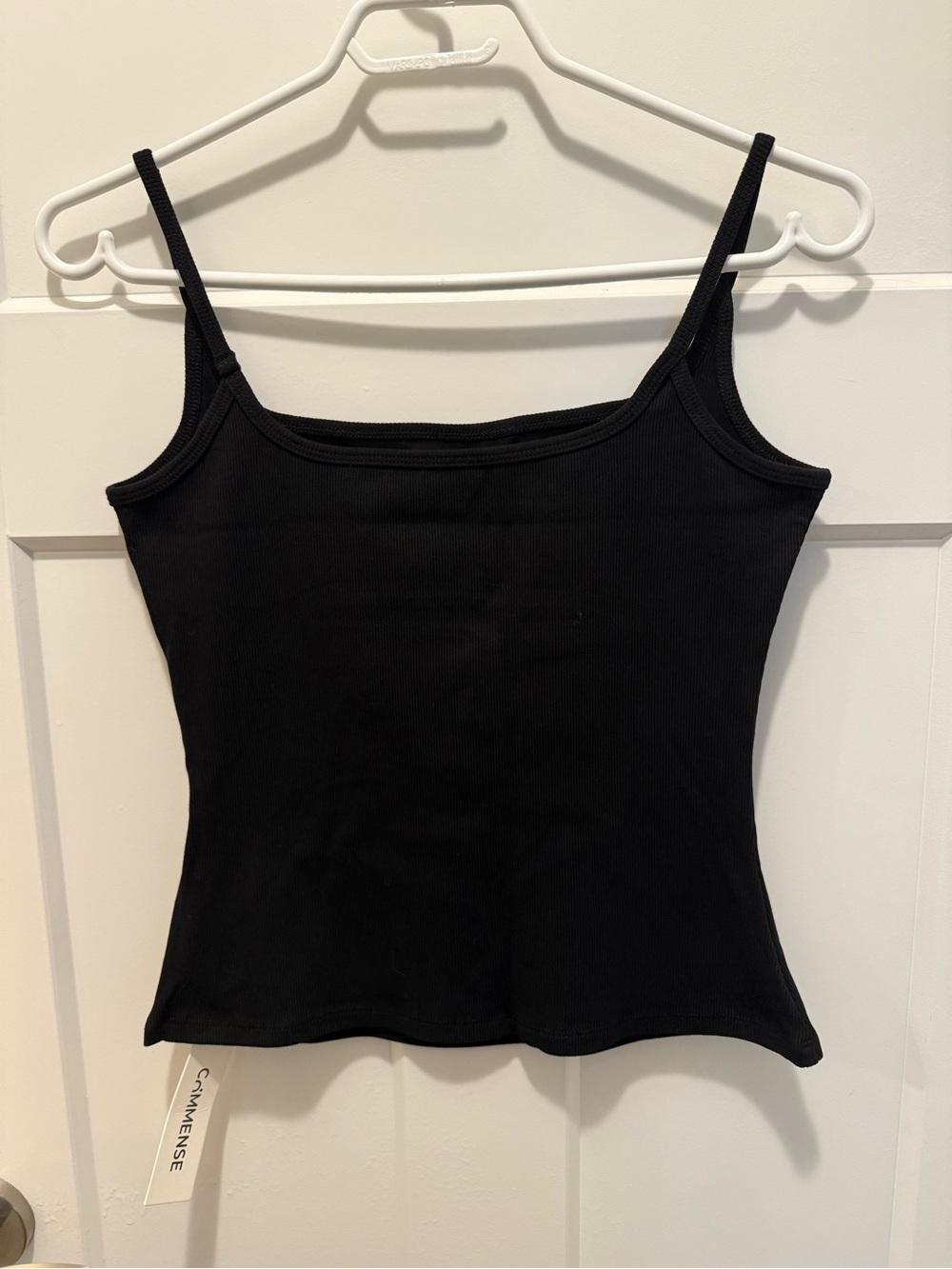 Commense Collective Black Ribbed Camisole Tank Top